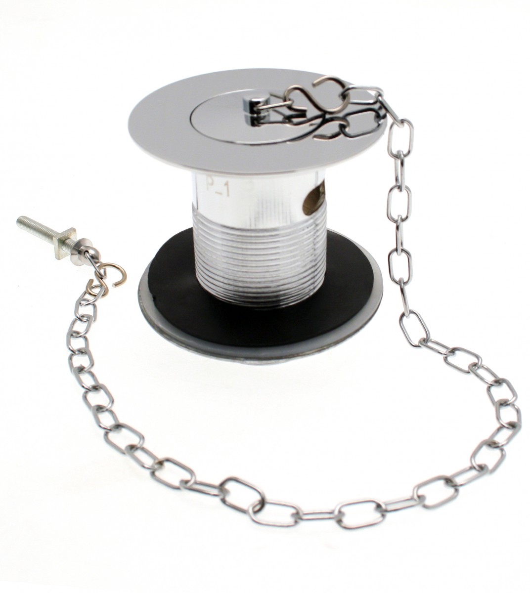 Neshome Traditional Slotted Bathroom Basin Sink Drain Waste With Plug And Chain - Chrome