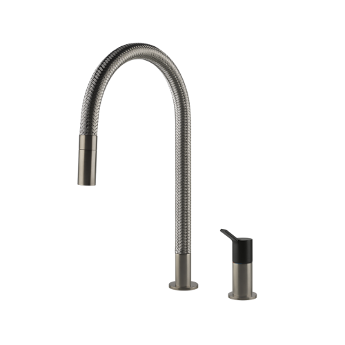 Gessi Mesh Mixer with Separate Control and pull out Spray