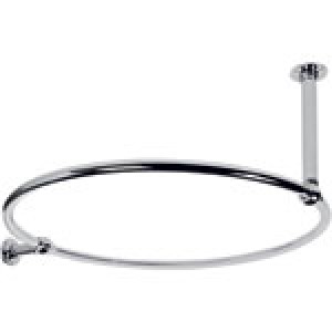 Circular Shower Curtain Rail 1000mm Gold  Wall and Ceiling Fixing