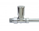 Minimal Straight Radiator Valves Pair in Chrome Minimal Straight Radiator Valves Pair in Chrome