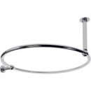 Circular Shower Curtain Rail 1000mm Chrome Wall and Ceiling Fixing