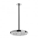 Modern 180mm Fixed Showerhead With Nylon Rub Clean Face Modern 180mm Fixed Showerhead With Nylon Rub Clean Face