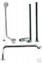 Roll Top Bath Pack in Chrome Plated Brass. Roll Top Bath Pack in Chrome Plated Brass.