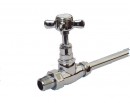 Traditional Straight Radiator Valves in Chrome Plated Brass Traditional Straight Radiator Valves in Chrome Plated Brass