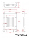 Victoria 2 Ball Jointed 955mm x 678mm Chrome