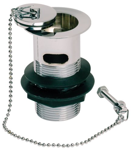 Basin Waste Plug and Chain in Chrome