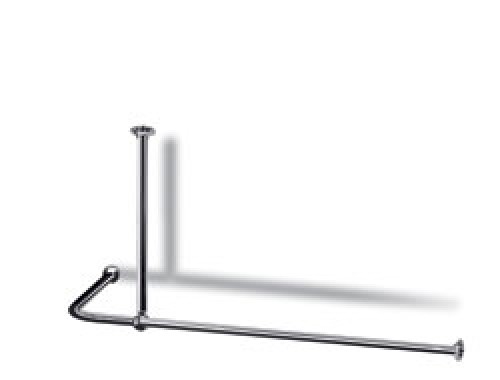 L Shaped Shower Curtain Rail With