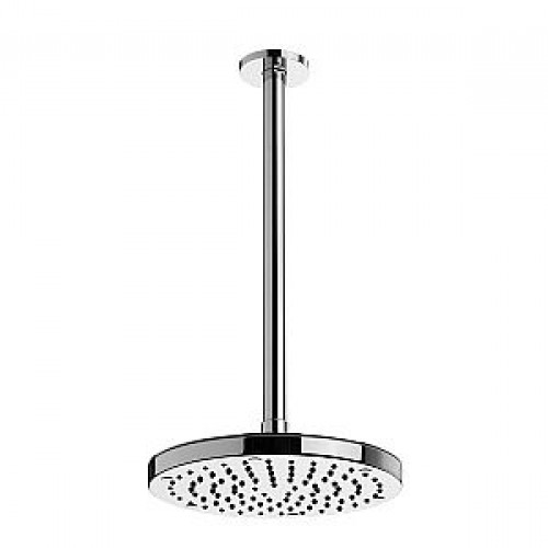 Modern 180mm Fixed Showerhead With Nylon Rub Clean Face