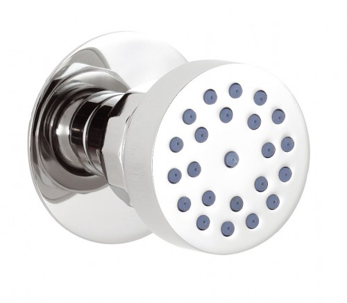 Round Wall Mounted Shower Body Jet in Solid Chrome