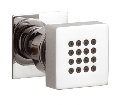 Square Wall Mounted Shower Body Jet in Solid Chrome