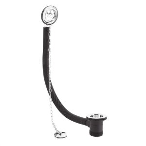 Bath Waste Brass Plug Link Chain with Overflow Chrome