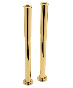 Freestanding Bath Legs with shrouds Gold