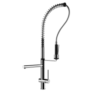 Gessi Oxygen Hi Tec Pro Kitchen Tap Brushed Nickel