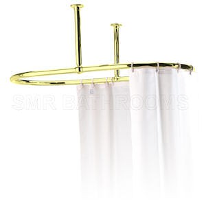 Large Brass Oval Ceiling Rail in High Quality Polished Brass
