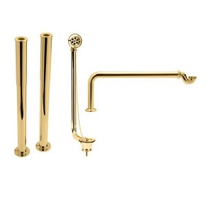 Roll Top Bath Pack in Gold Plated Brass.
