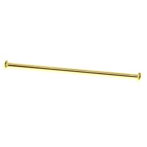 Straight Shower Curtain Rail in High Quality Brushed Brass