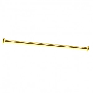 Straight Shower Curtain Rail in High Quality Polished Brass