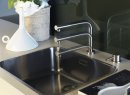 Gessi LOGIC 2 Hole Kitchen Mixer Tap with 3 Positions and Pull Out Rinse